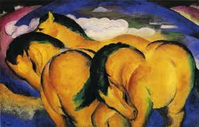 The Little Yellow Horses by Franz Marc