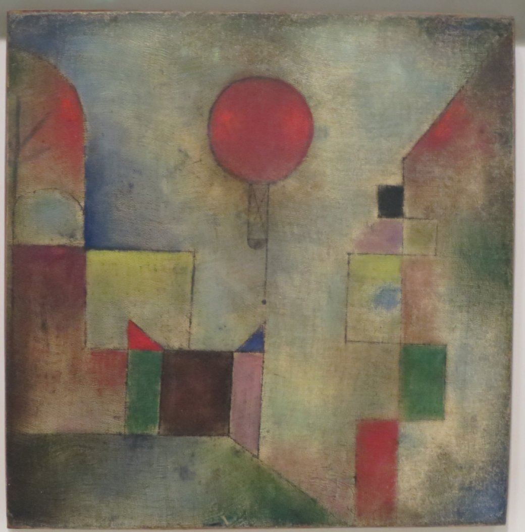 The Red Balloon, Oil on Muslin Primed With Chalk, Paul Klee, 1922.